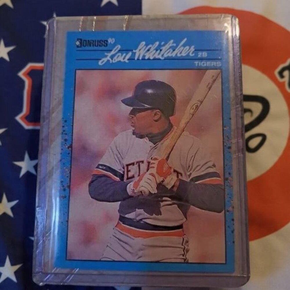 Lou Whitaker donruss 90 tigers #199 baseball card